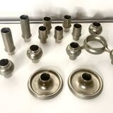 Set of 3 Stoff Candleholders 12 pieces