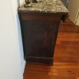 Louis Philippe chest of drawers grey marble top