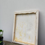 Oil on canvas bouquet of flower old painting