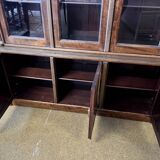 Empire style swan neck bookcase in mahogany / mid 20th century