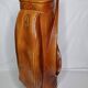 Vintage sculptural umbrella stand golf bag imitation leather 70s 65 cm