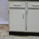 Low kitchen furniture formica ivory color