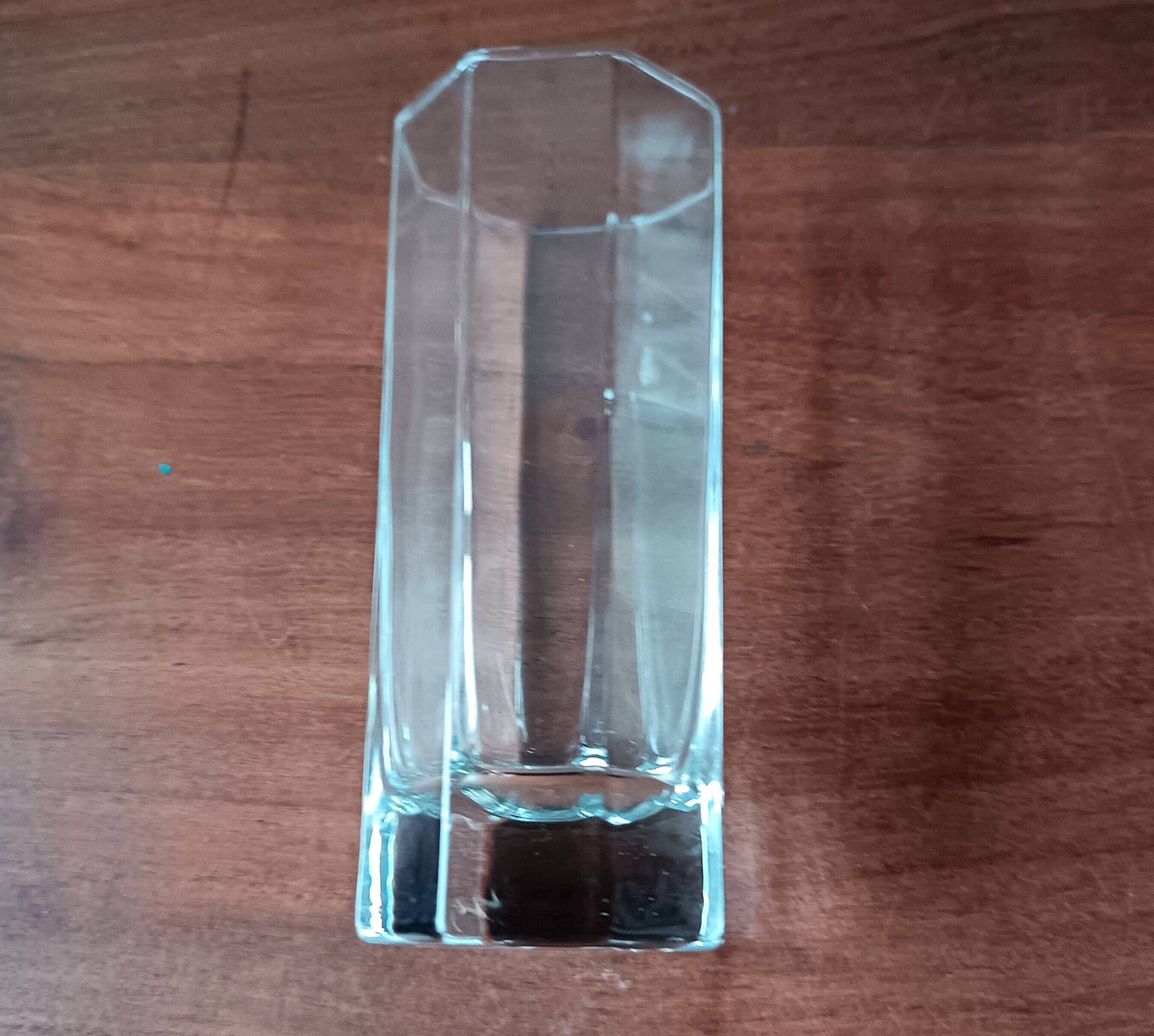 6 tall, octagonal, transparent vintage Luminarc Octime glasses (14 cl capacity)