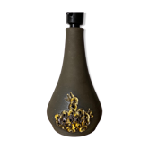 Handmade Vintage Ceramic Table Lamp - Handmade by Margot in Denmark, Mid Century Ceramic Pottery