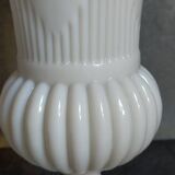 Antique milk glass baluster vase early 20th century
