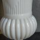 Antique milk glass baluster vase early 20th century