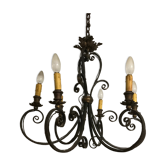 Wrought iron chandelier