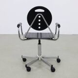 Office chair "Charlie" by Carlo Bimbi for Segis, 1980s Memphis style