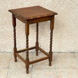 Side table in the countryside style in turned wood