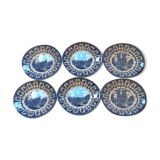 Broadhurst Staffordshire England English Earthenware Dessert Plates