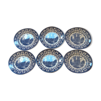 Broadhurst Staffordshire England English Earthenware Dessert Plates