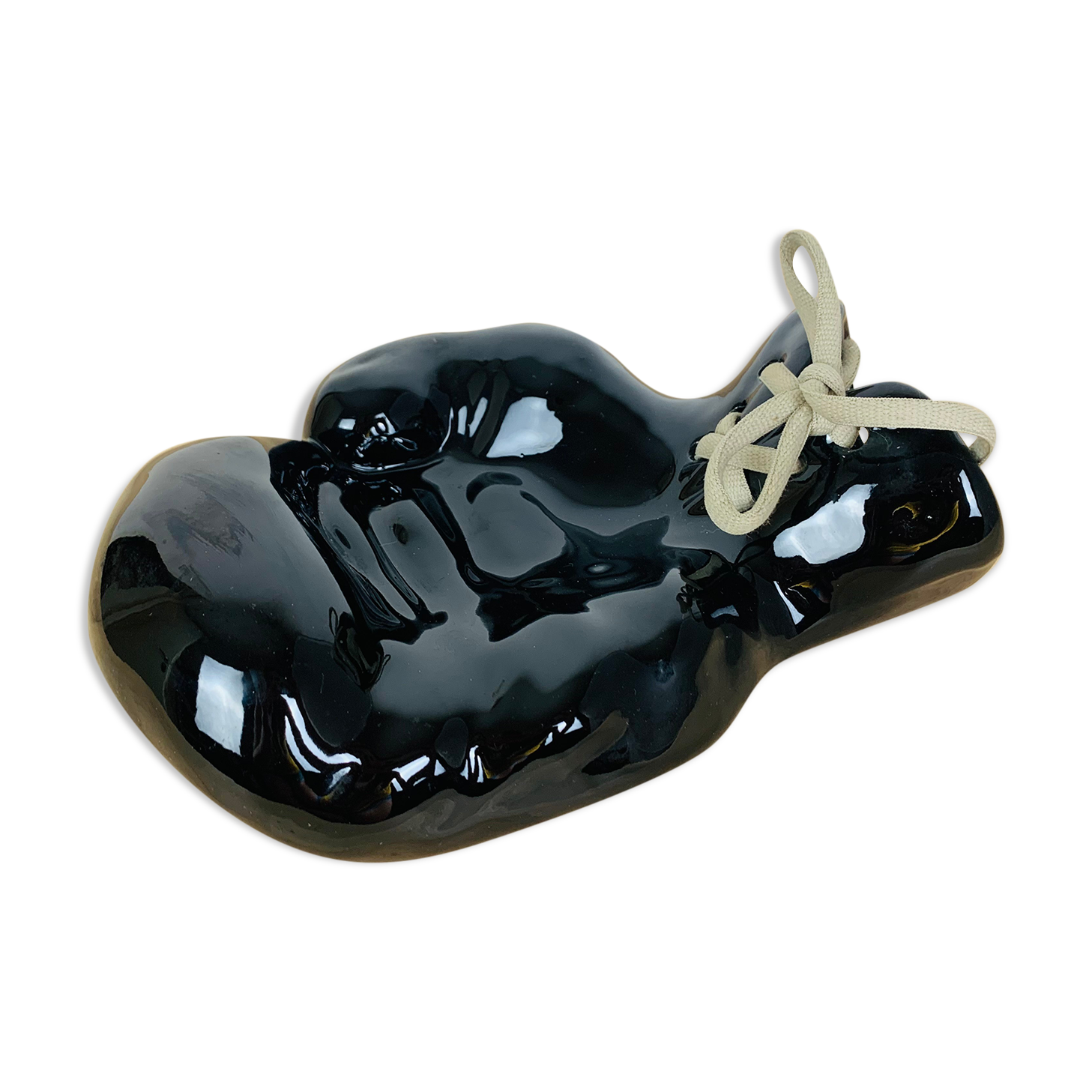 Empty pocket boxing glove JC Peiré black ceramic