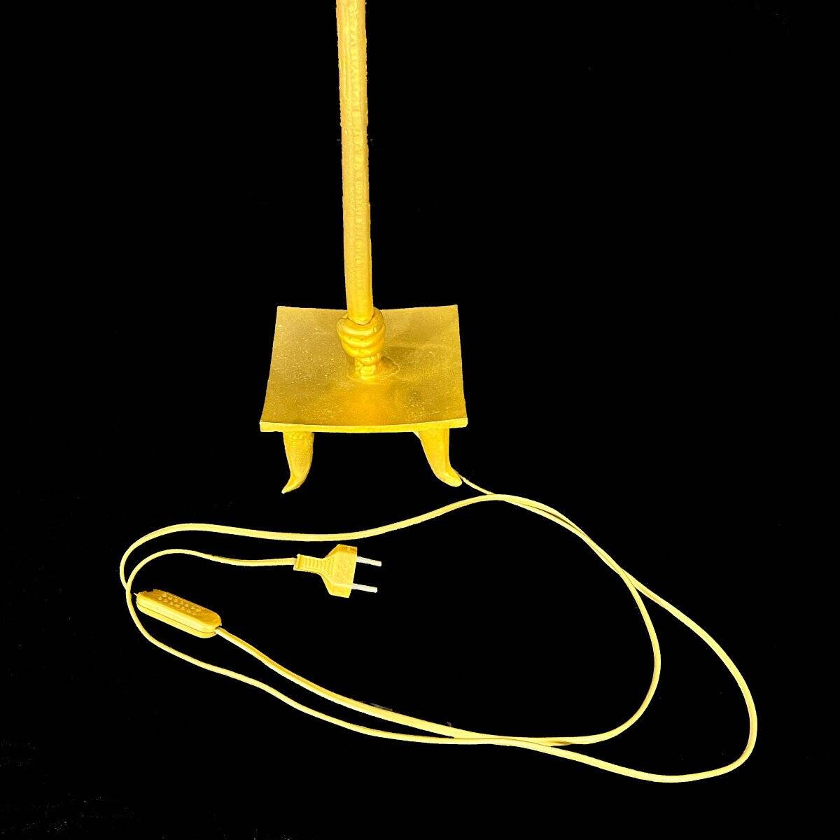 Pierre Casenove for Fondica - High Table Lamp in Gilded Bronze - 1980s