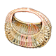 Gondola basket in wicker rattan braided vintage small model
