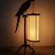 Mid Century Modern "Parrot" floor lamp attributed to Aldo Tura, 1950s.