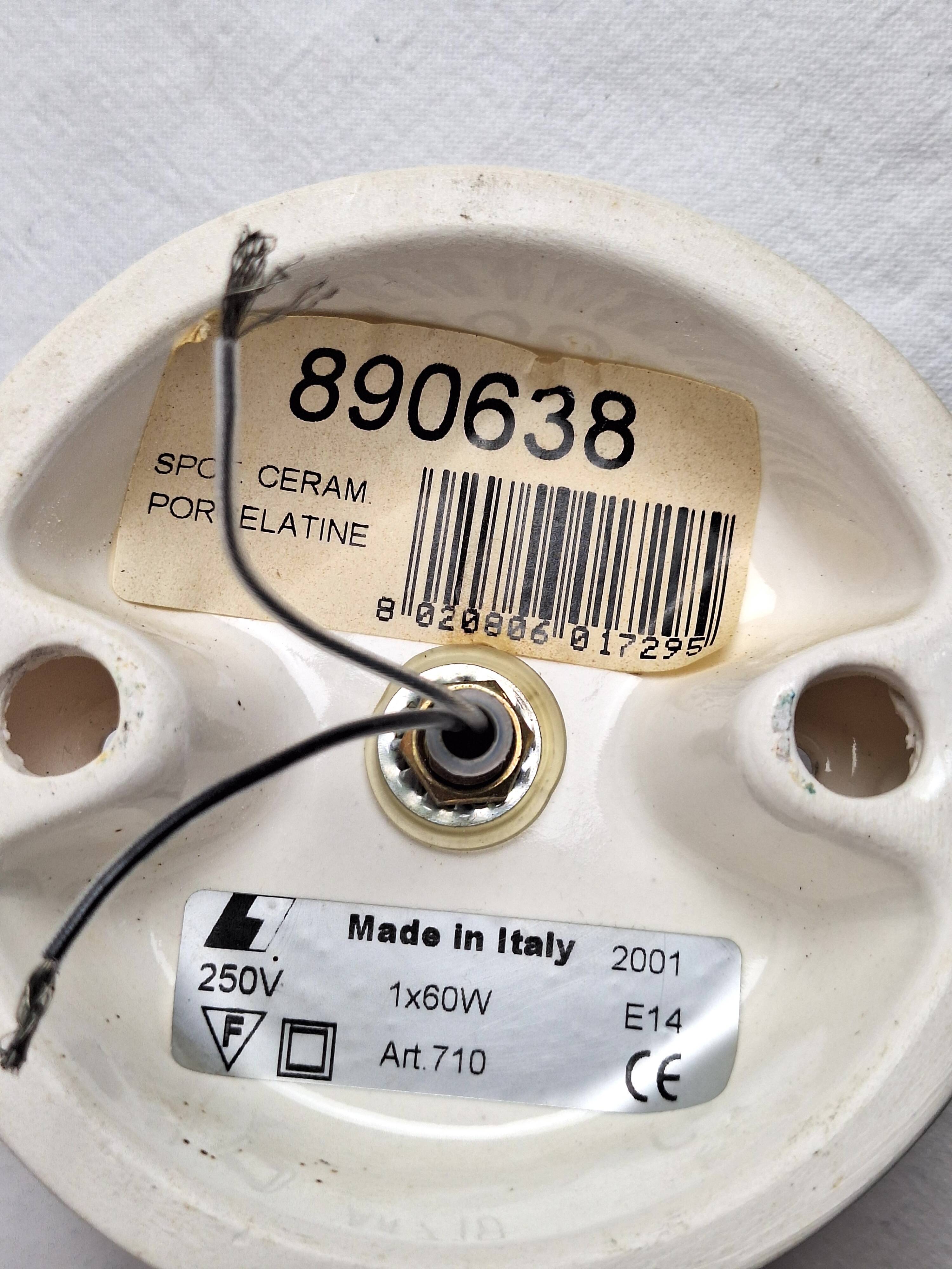 Rustic shabby kitchen ceramic spotlight