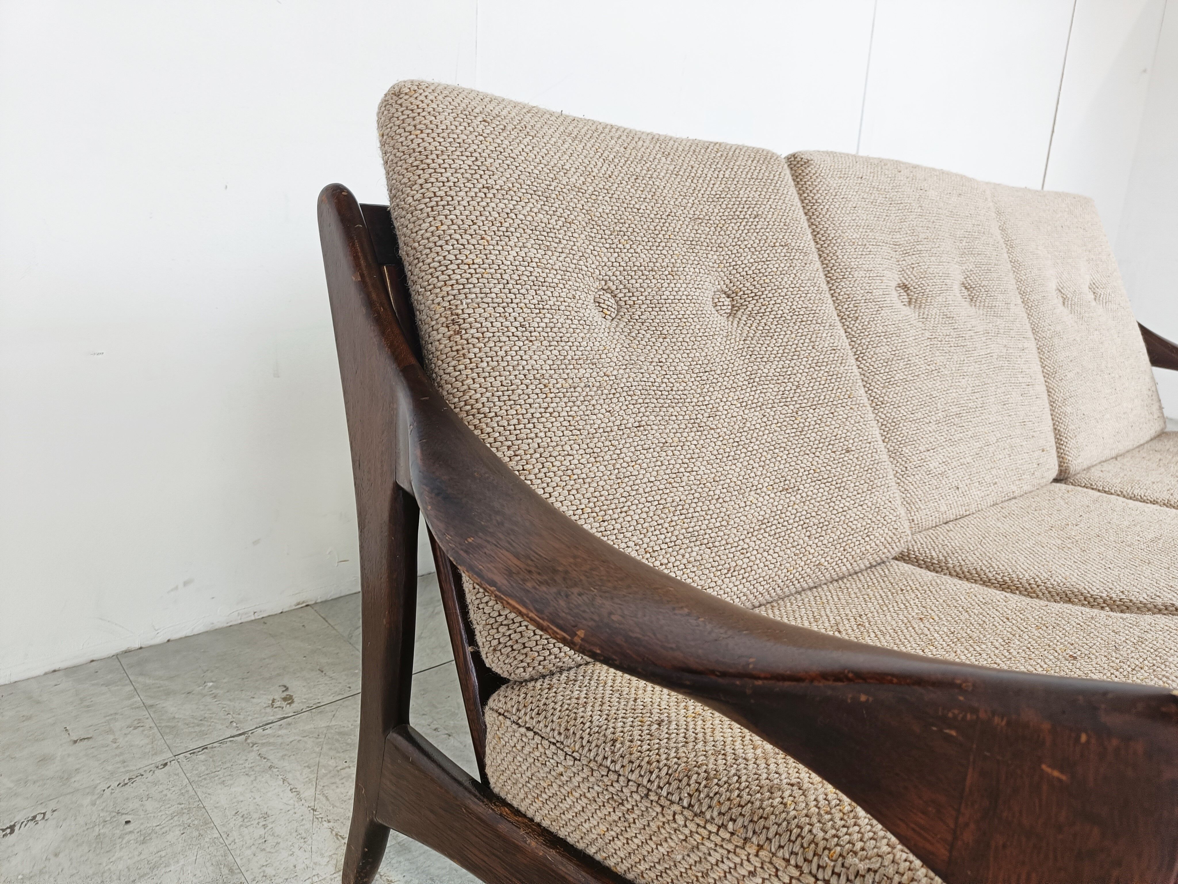 Vintage three seater sofa by de Ster Gelderland 1960s