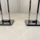 Arte Lumen floor lamps chrome & brass 1970’s, set of 2