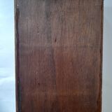 Ancienne boite à clés - Cléfier en bois à porte dorée fleurs peintes