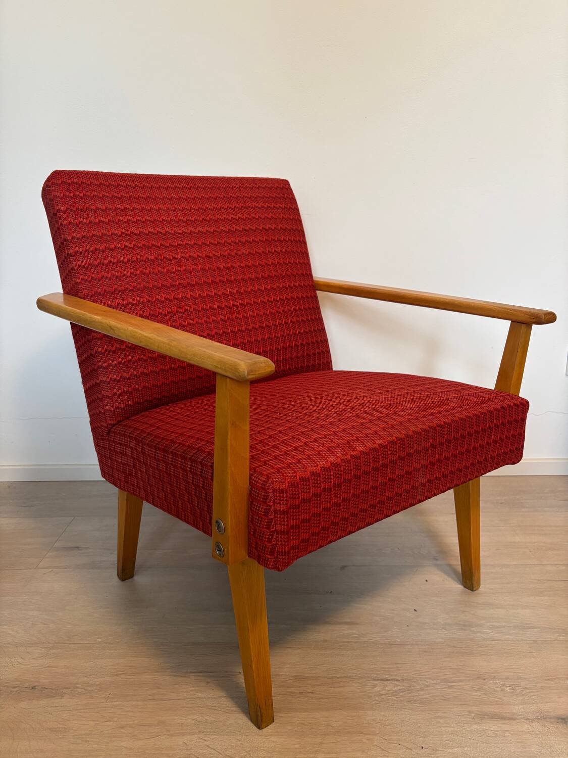 Fauteuil de salon vintage de Tchécoslovaquie des années 1970