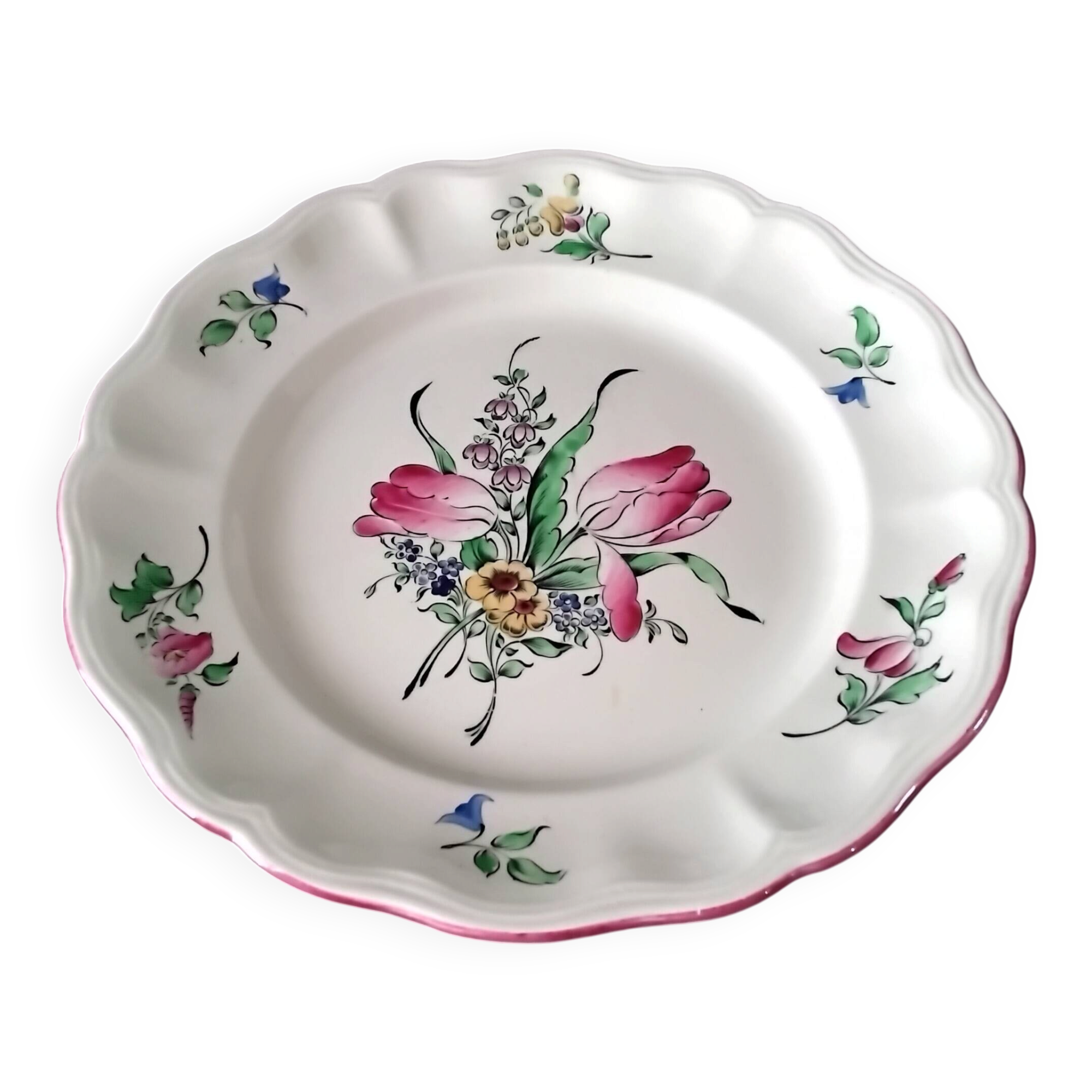 Compote dish, footed bowl in half porcelain from Lunéville KG.