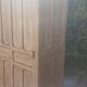 Parisian cabinet with 2 sliding doors 1 shelf solid beech