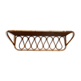 Rattan shelf from the 1960s