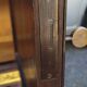 Important buffet / enfilade Art Deco period in polychrome engraved glass.