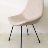 Zakonom zasticeno chair, white leatherette, 1960s