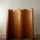 Vintage Art Deco Pine Tambour Room Divider by Jomain Baumann, 1930s