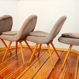 Set of 4 chairs by Miroslav Navratil, Czechoslovakia, 1960s