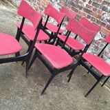 Set of 6 vintage Alfred Hendrickx chairs for Belform model S3
