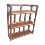 Rattan wall shelf