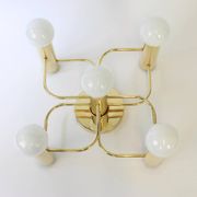 Leola Sciolari Ceiling Light in Dark Brass, Germany, 1980s