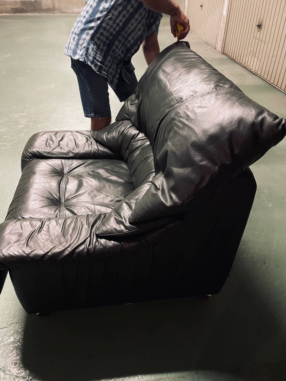 Leather armchair from the 70s