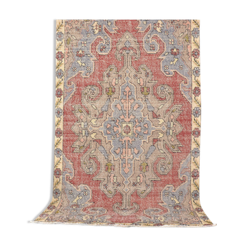 Tapis décoratif vintage noué à la main