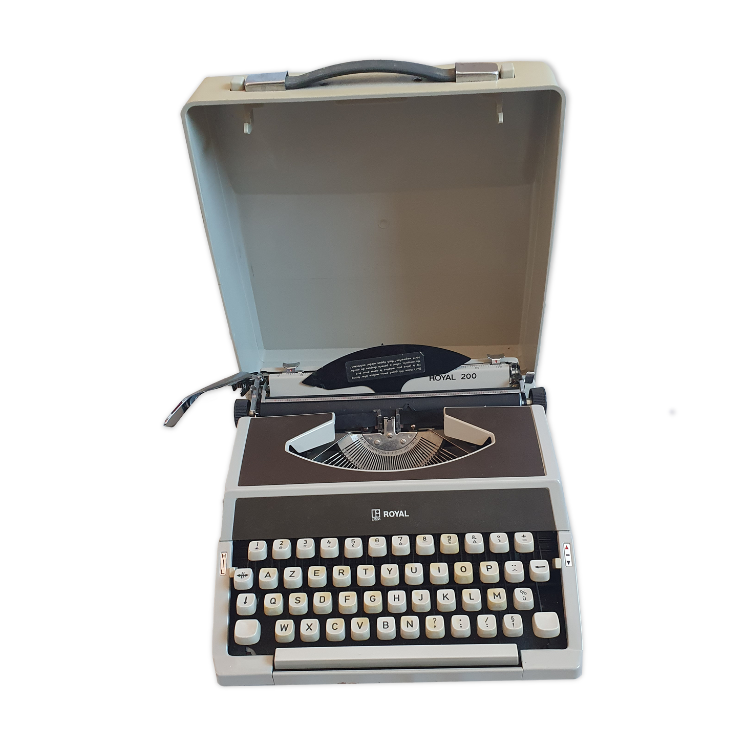 Portable royal typewriter, 1970