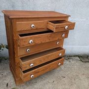 Commode anglaise poignées blanches