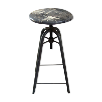 Old industrial stool