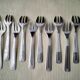 Box of 12 18 G silver-plated oyster forks