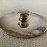 Art Deco Set of Coffee and Tea Jugs + Milk Jug Silver-Plated Metal and Bakelite