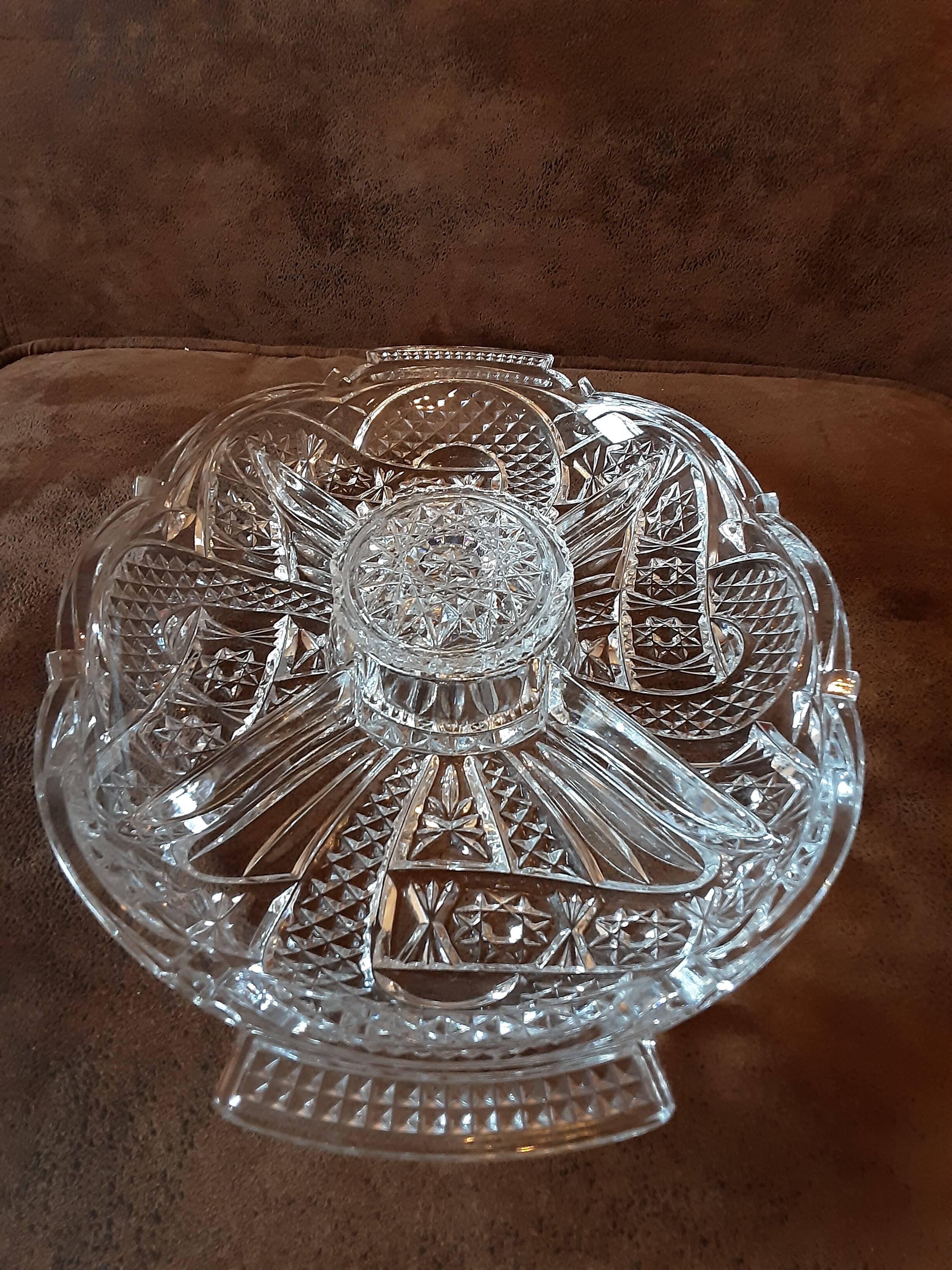 Plat compartiments  verre