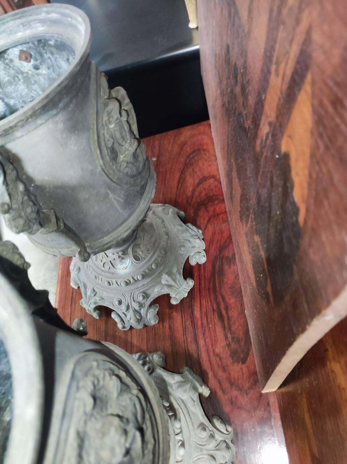 Decorative metal vase