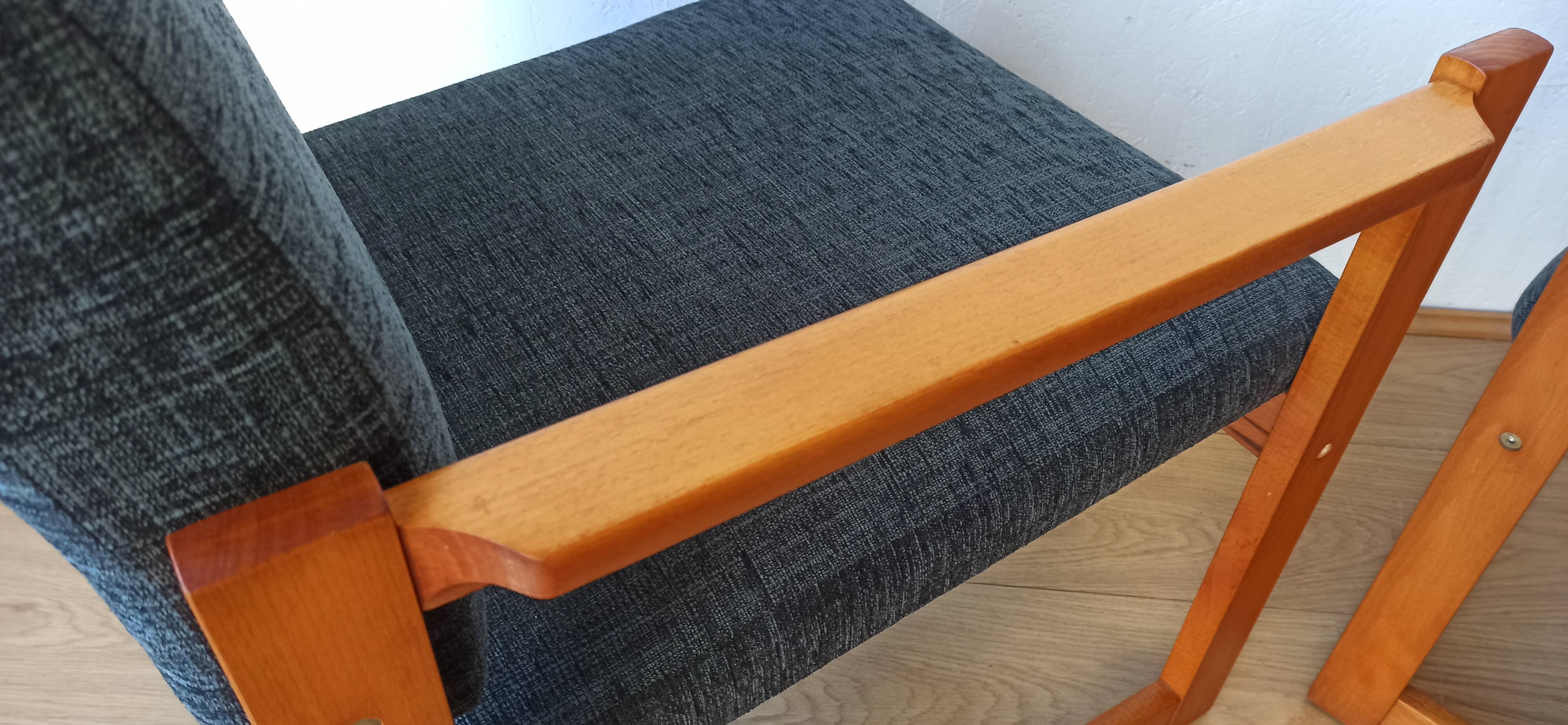 Fauteuils vintage 1970. Ensemble de 2.