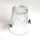 Crystal ice bucket and silver handles