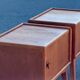 Set of 2 Danish oak bedside tables, 1940s