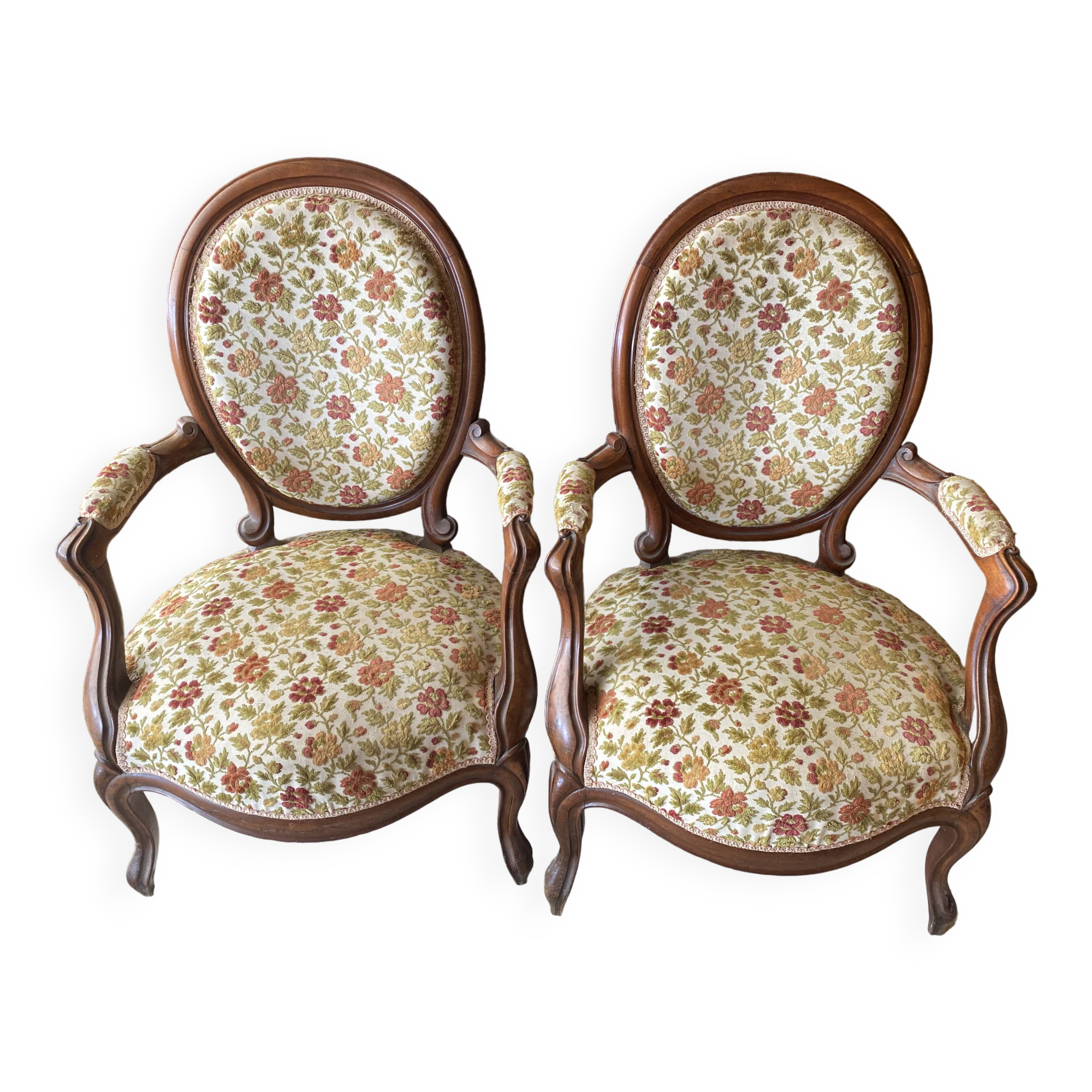 Pair of mahogany convertibles