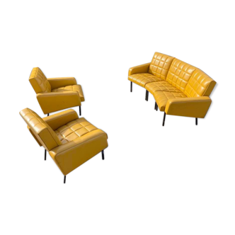 Sofa and 2 armchairs 60s