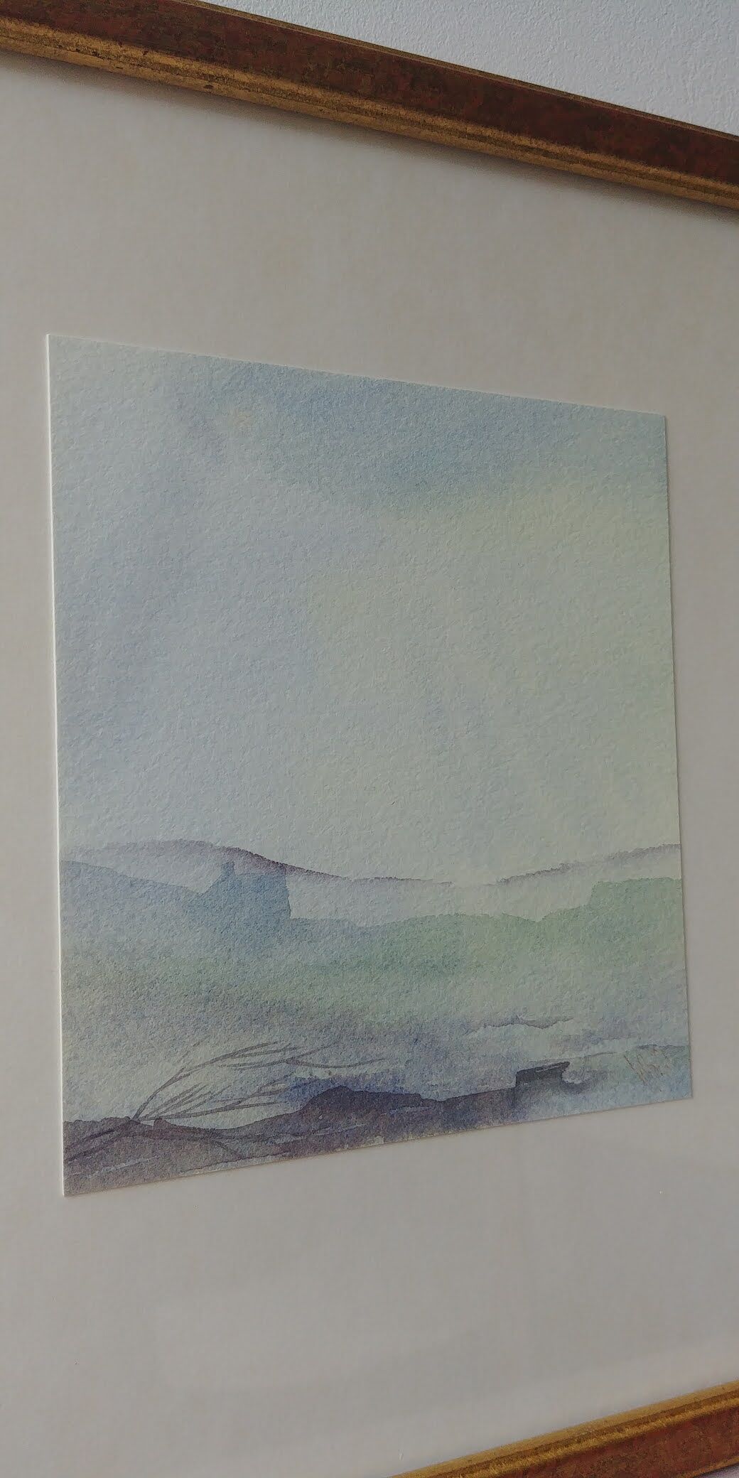 Paire d'aquarelles marines