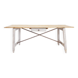 Large solid wood farmhouse table